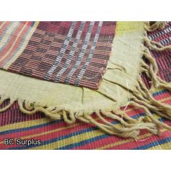 R-311: Hand Stitched Fringed Blanket – 56 x 74