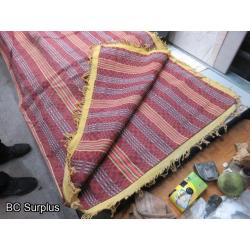 R-311: Hand Stitched Fringed Blanket – 56 x 74