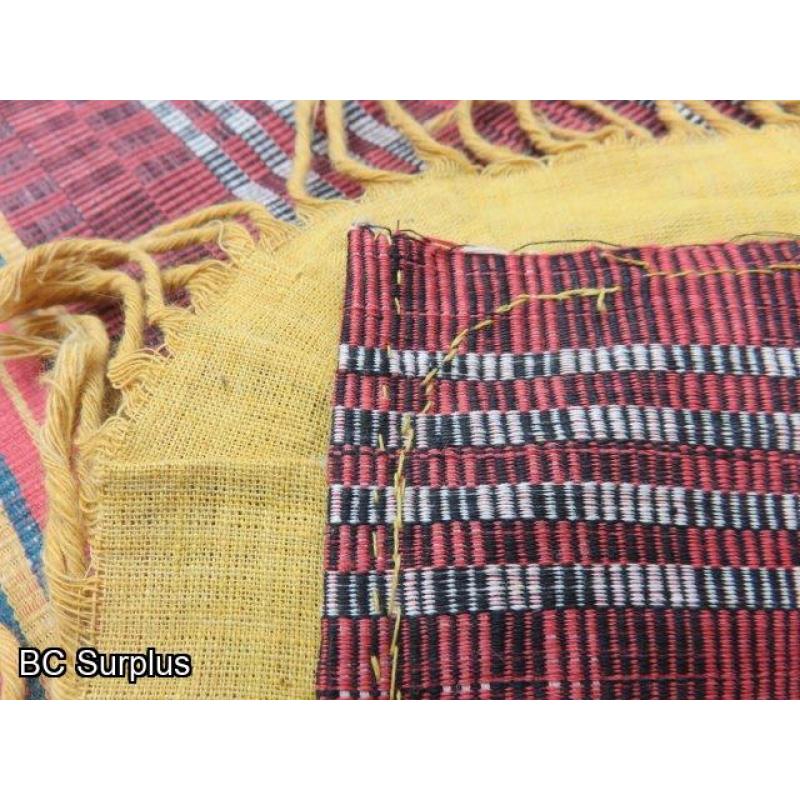 R-311: Hand Stitched Fringed Blanket – 56 x 74