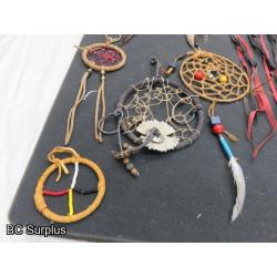 R-291: Vintage First Nations Dream Catchers – 10 Items