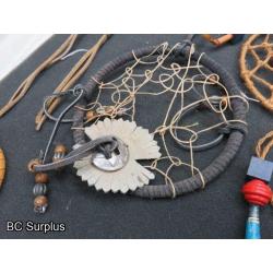 R-291: Vintage First Nations Dream Catchers – 10 Items