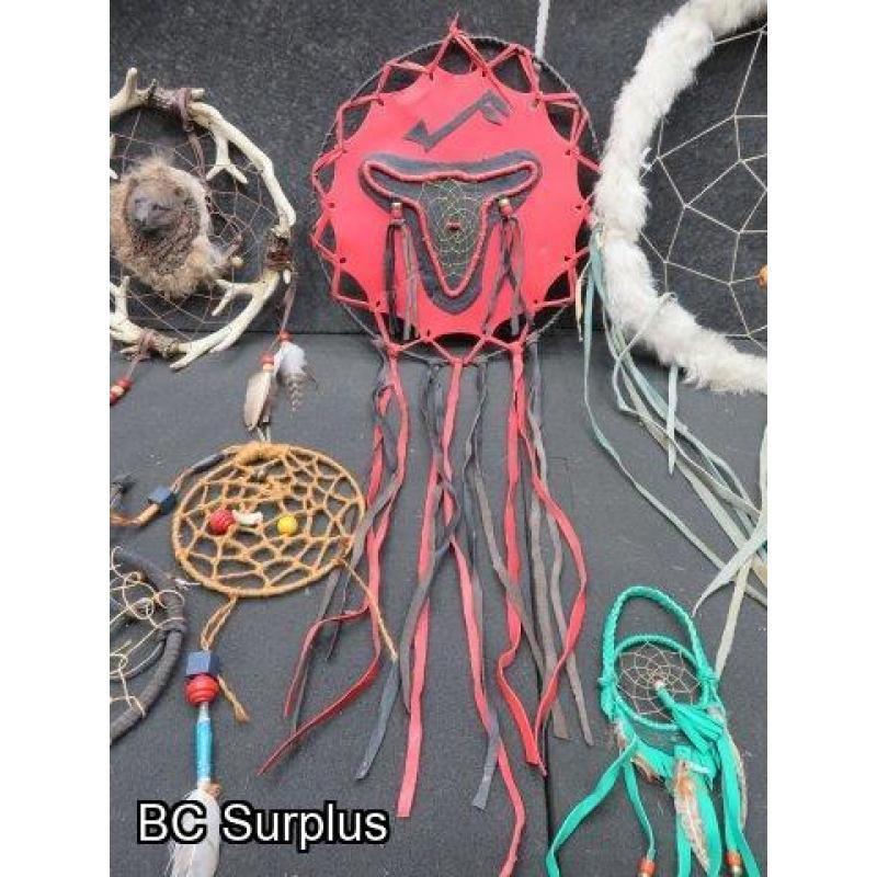 R-291: Vintage First Nations Dream Catchers – 10 Items