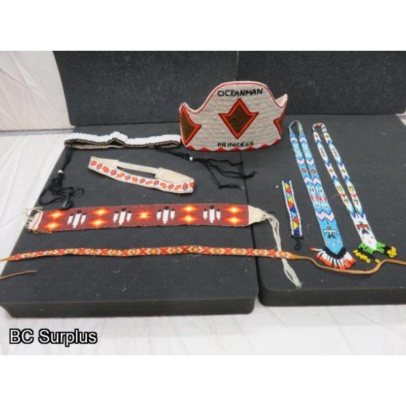 R-297: Vintage Beaded Dance Decorations – 8 Items