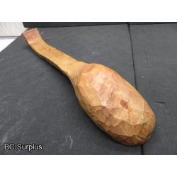 R-321: Lawrence Johnstone Hand Carved Wooden Spoon