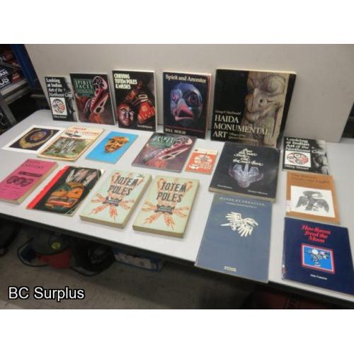 R-323: First Nations Art & Carving Books – 19 Items