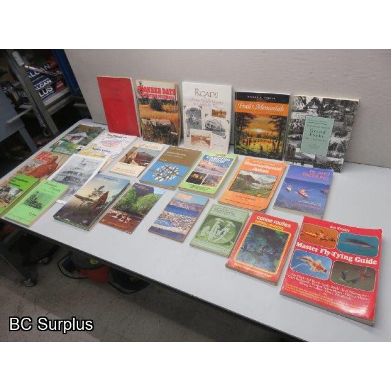 R-328: British Columbia Books and Backcountry Guides – 22 Items