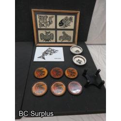 R-316: First Nation Collectibles & Coaster Set – 1 Lot