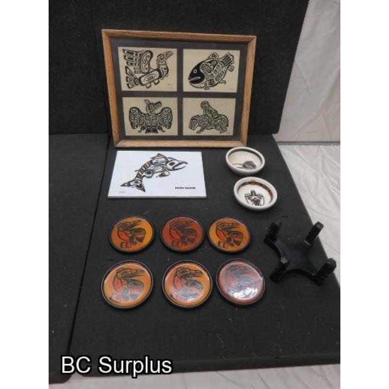 R-316: First Nation Collectibles & Coaster Set – 1 Lot