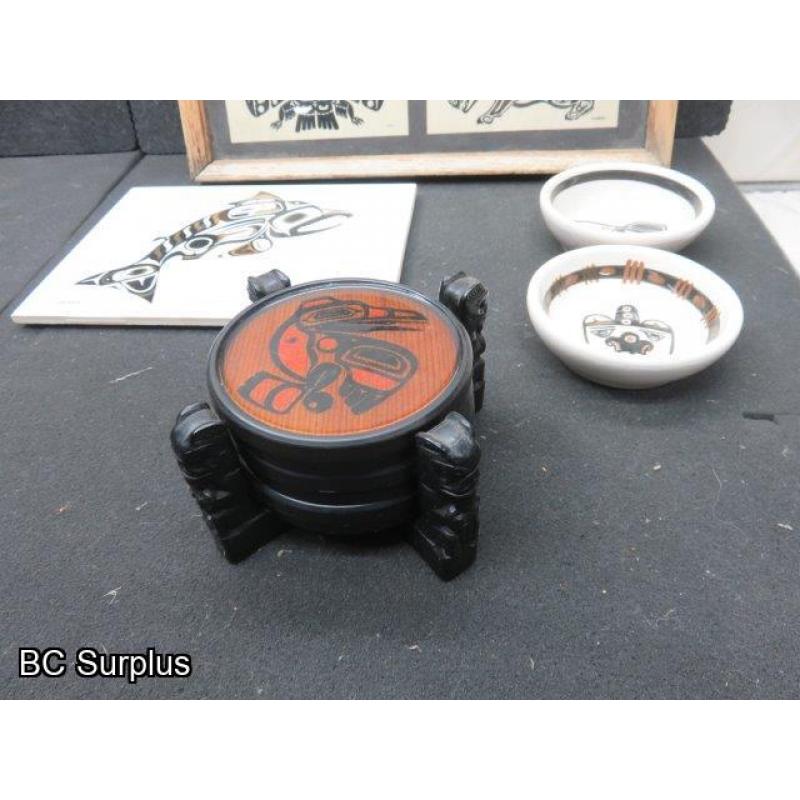 R-316: First Nation Collectibles & Coaster Set – 1 Lot