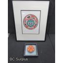 R-317: Danny Dennis Print & Sun Carving – 2 Items