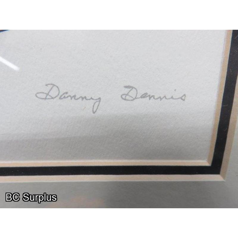 R-317: Danny Dennis Print & Sun Carving – 2 Items