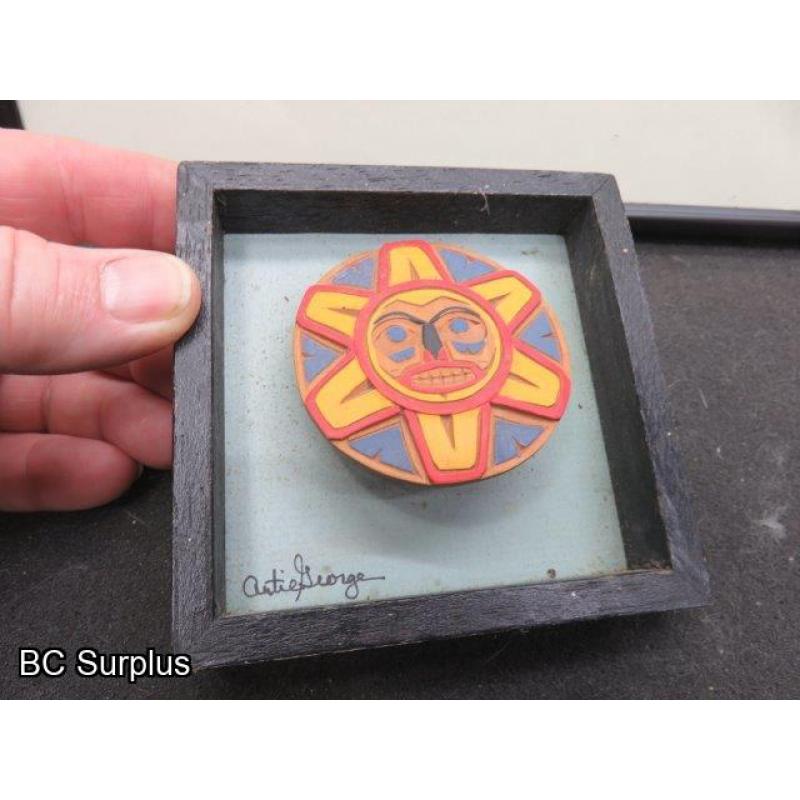 R-317: Danny Dennis Print & Sun Carving – 2 Items