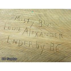 R-318: Louie Alexander “Misty Blue” Carvings – 11 Items