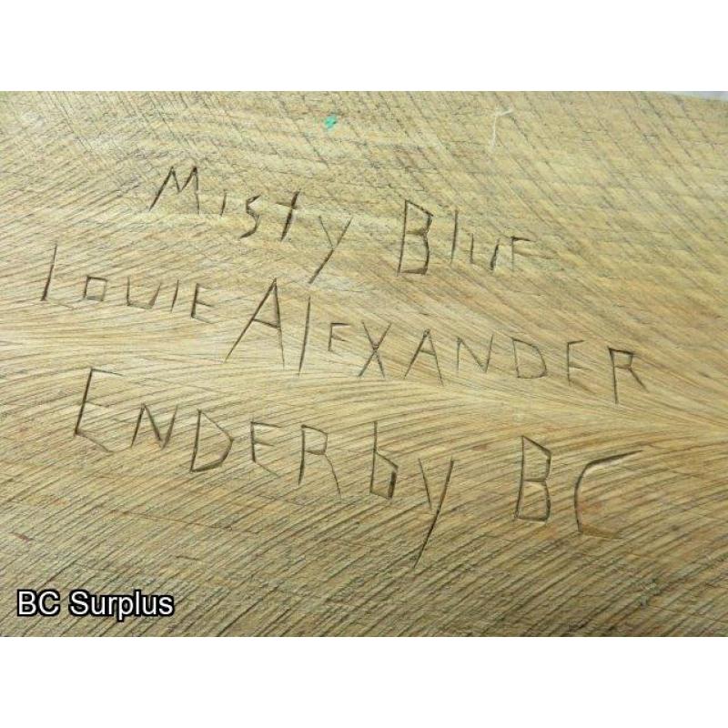 R-318: Louie Alexander “Misty Blue” Carvings – 11 Items