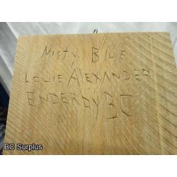 R-318: Louie Alexander “Misty Blue” Carvings – 11 Items