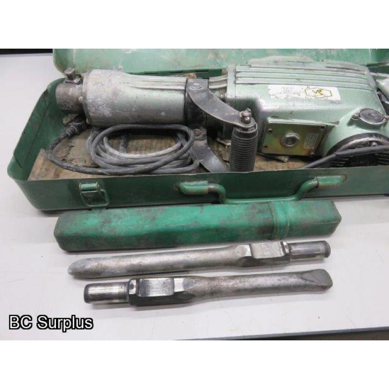 R-362: Hitachi Electric Breaker or Jack Hammer with Case