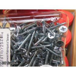 R-375: Grip Rite Drywall TEK 1.25 inch Screws – 1 Case