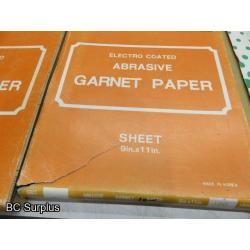 R-388: Sandpaper – Various Grits and Sizes – 1 Lot