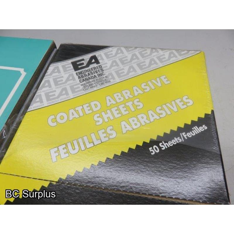 R-388: Sandpaper – Various Grits and Sizes – 1 Lot