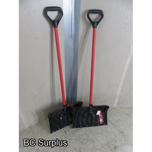 R-395: Suncast 18 Inch Snow Shovel – 2 Items – Unused