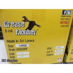 R-403: Grease Monkey HD Nitrile Gloves – 3 Cases – XL & L