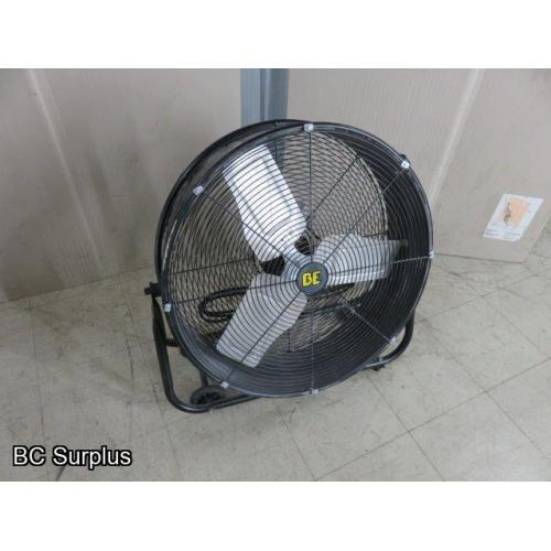 R-358: BE 24 inch Drum Fan on Wheels – 1 Item