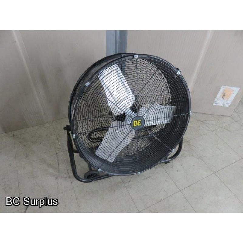 R-358: BE 24 inch Drum Fan on Wheels – 1 Item