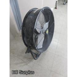 R-358: BE 24 inch Drum Fan on Wheels – 1 Item