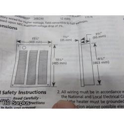 R-421: Dayton 3UG56D Fan Forced Electric Wall Furnace – Unused