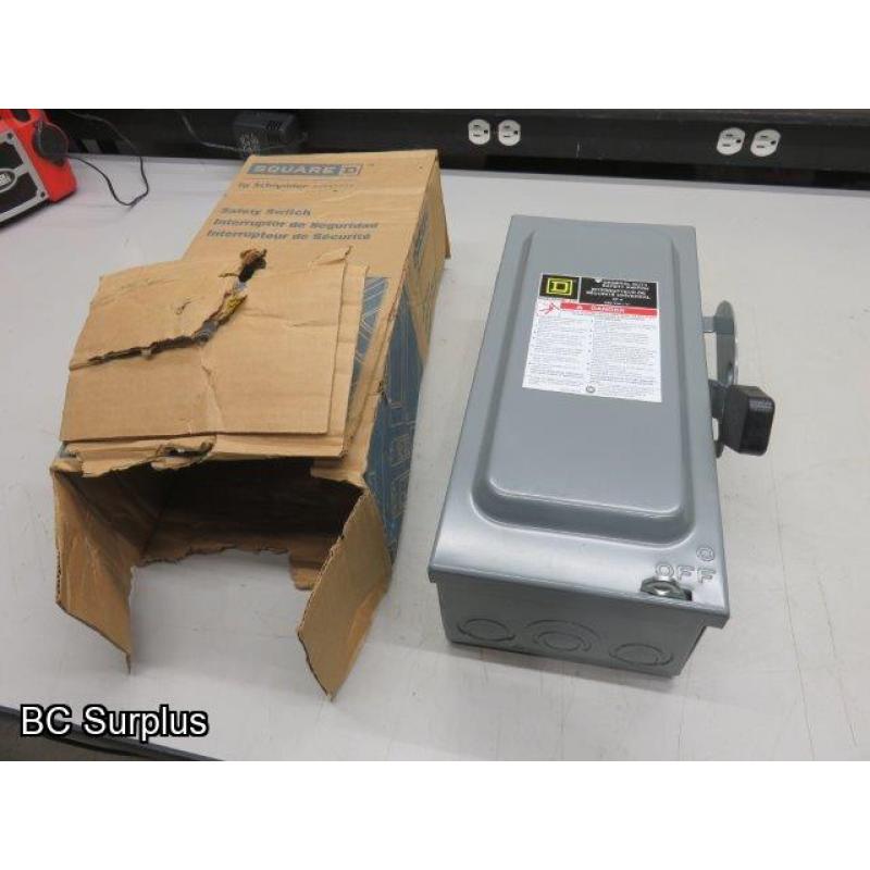 R-423: Square D 240v; 60 amp General Duty Safety Switch – Boxed