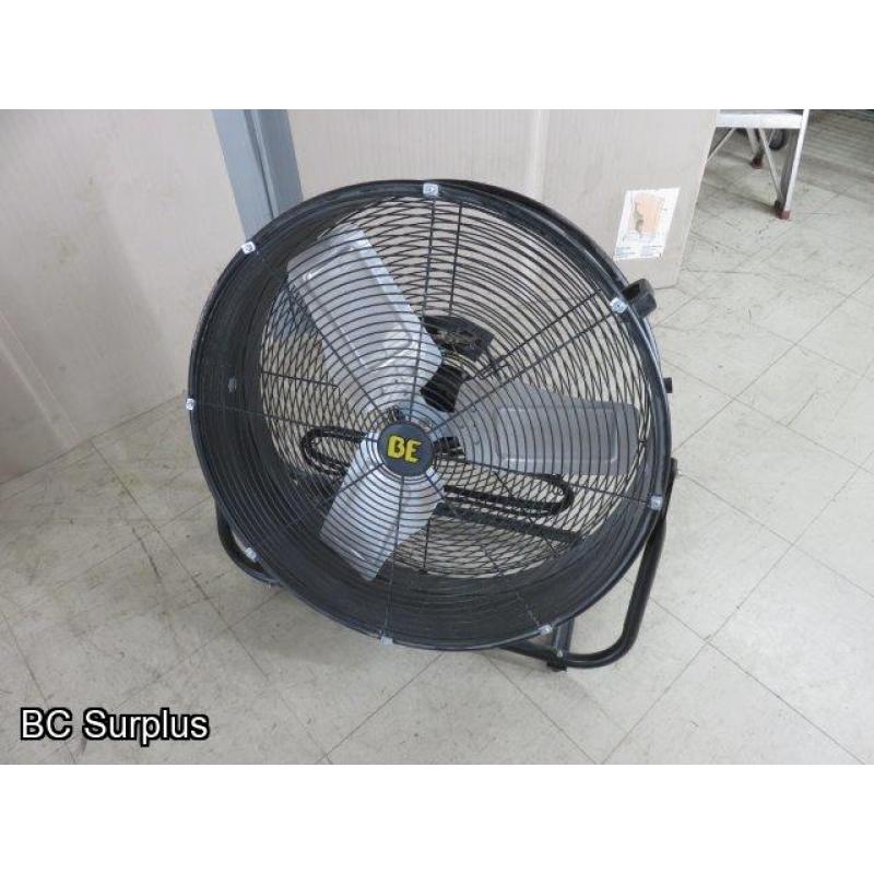 R-358: BE 24 inch Drum Fan on Wheels – 1 Item