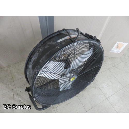 R-359: BE 24 inch Drum Fan on Wheels – 1 Item