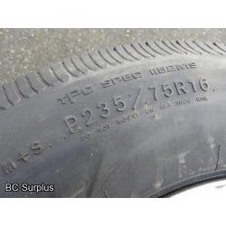 R-434: Goodyear Wrangler P23575/R16 Tires – Chev Rims