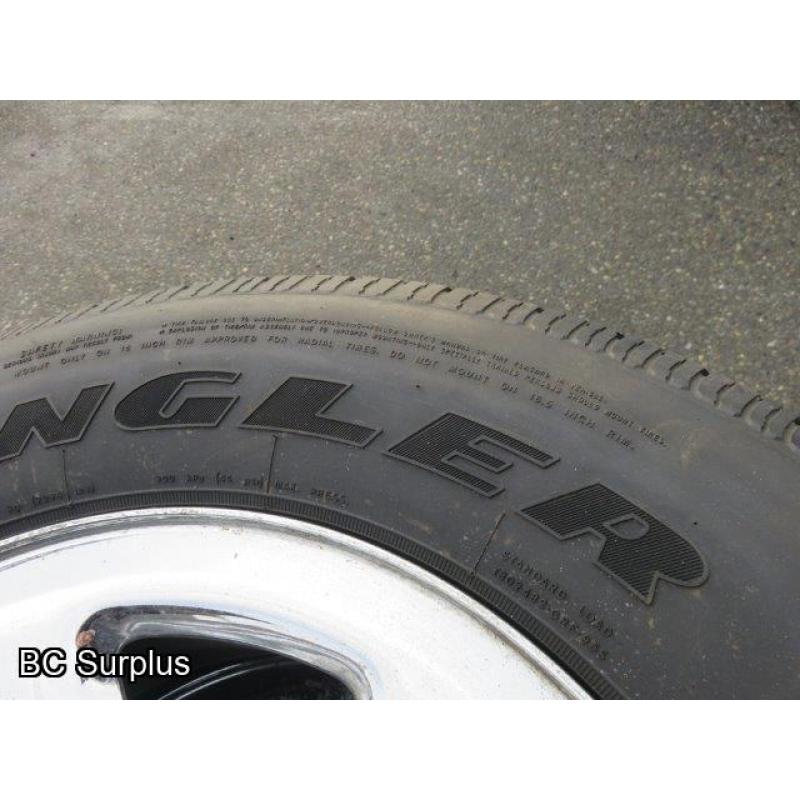 R-434: Goodyear Wrangler P23575/R16 Tires – Chev Rims