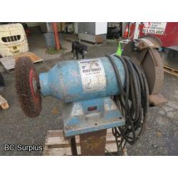 R-435: Magnum 8 Inch Bench Grinder on Stand