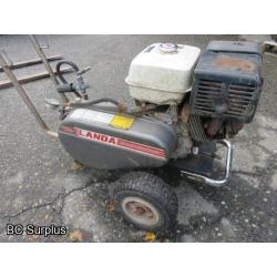 R-427: Landa Honda-Powered Pressure Washer – 11HP