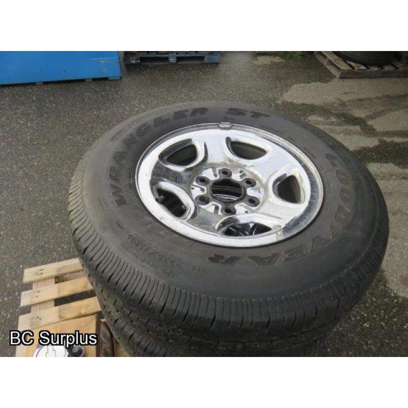 R-434: Goodyear Wrangler P23575/R16 Tires – Chev Rims