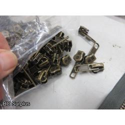 R-451: Various Zippers & Accessories – 1 Lot