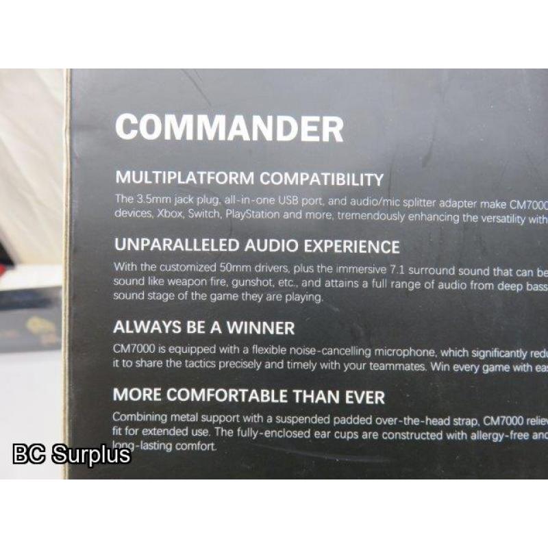 R-480: Commander CM7000 Gaming Headset – Boxed