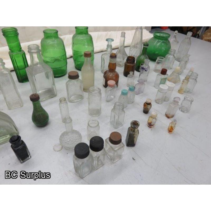 R-508: Vintage Bottle Collection – Various – Approx 60 Items