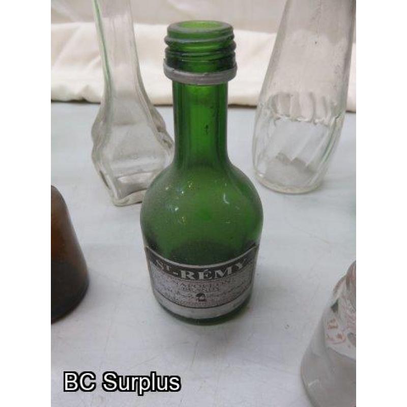 R-508: Vintage Bottle Collection – Various – Approx 60 Items