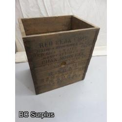 R-509: Vintage Wooden Shipping Box – 1 Item