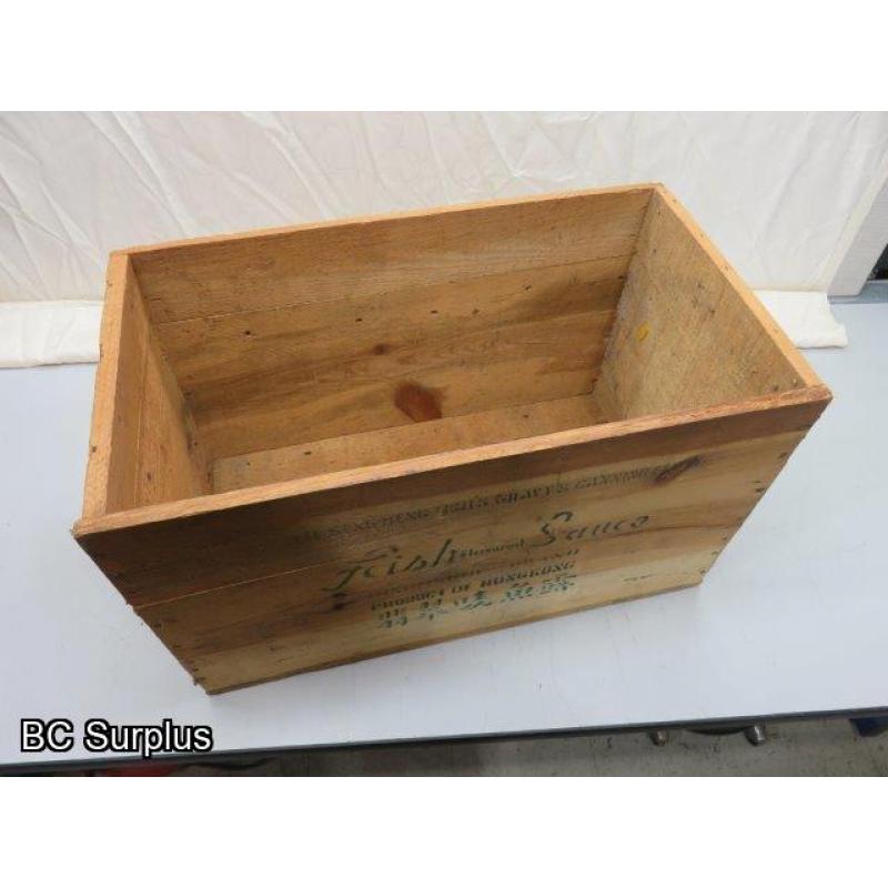 R-511: Vintage Wooden Shipping Box – 1 Item