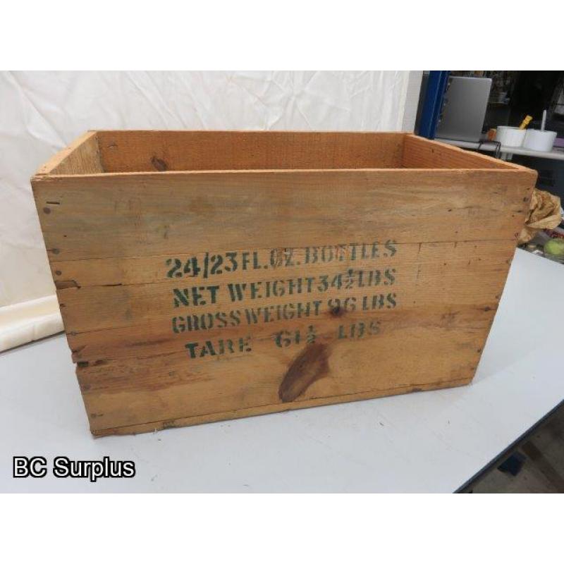 R-511: Vintage Wooden Shipping Box – 1 Item