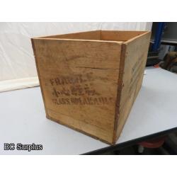 R-511: Vintage Wooden Shipping Box – 1 Item