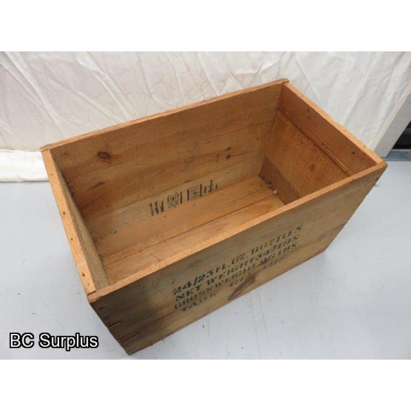 R-511: Vintage Wooden Shipping Box – 1 Item