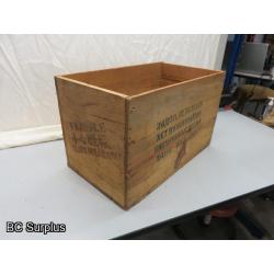 R-511: Vintage Wooden Shipping Box – 1 Item