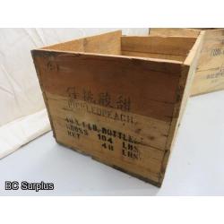 R-512: Vintage Wooden Shipping Boxes – 2 Items