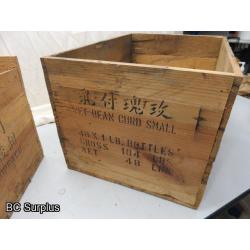 R-512: Vintage Wooden Shipping Boxes – 2 Items