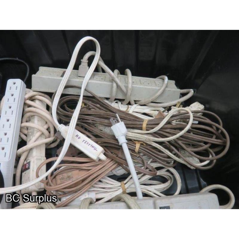 R-514: Power Bars & Extension Cords – 1 Lot